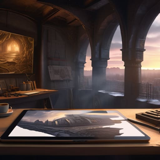The depth of concept art for game development.