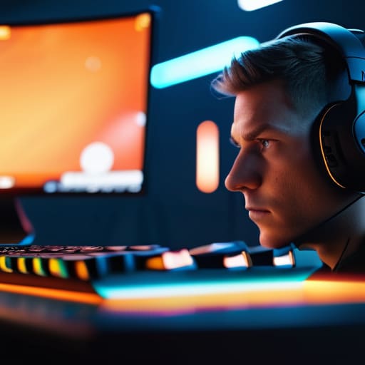 Professional players during esports training.