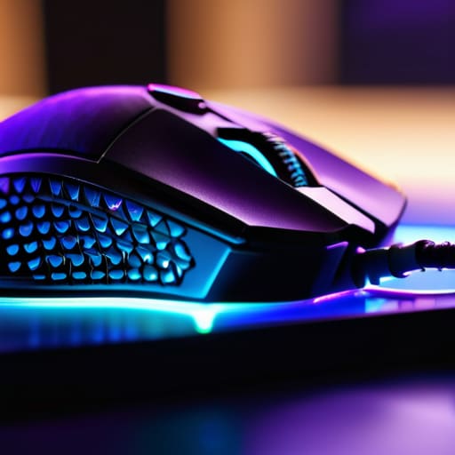 High quality gaming mouse sensor close up.